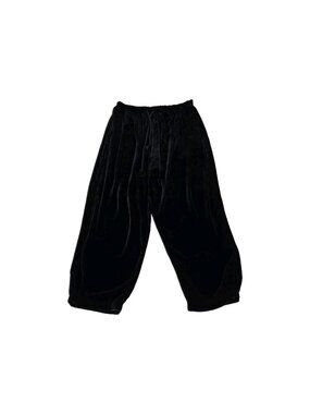 Forte_forte Cropped Velvet Pants Womens US 6 Black Drawstrings Winter 2017 Edgy